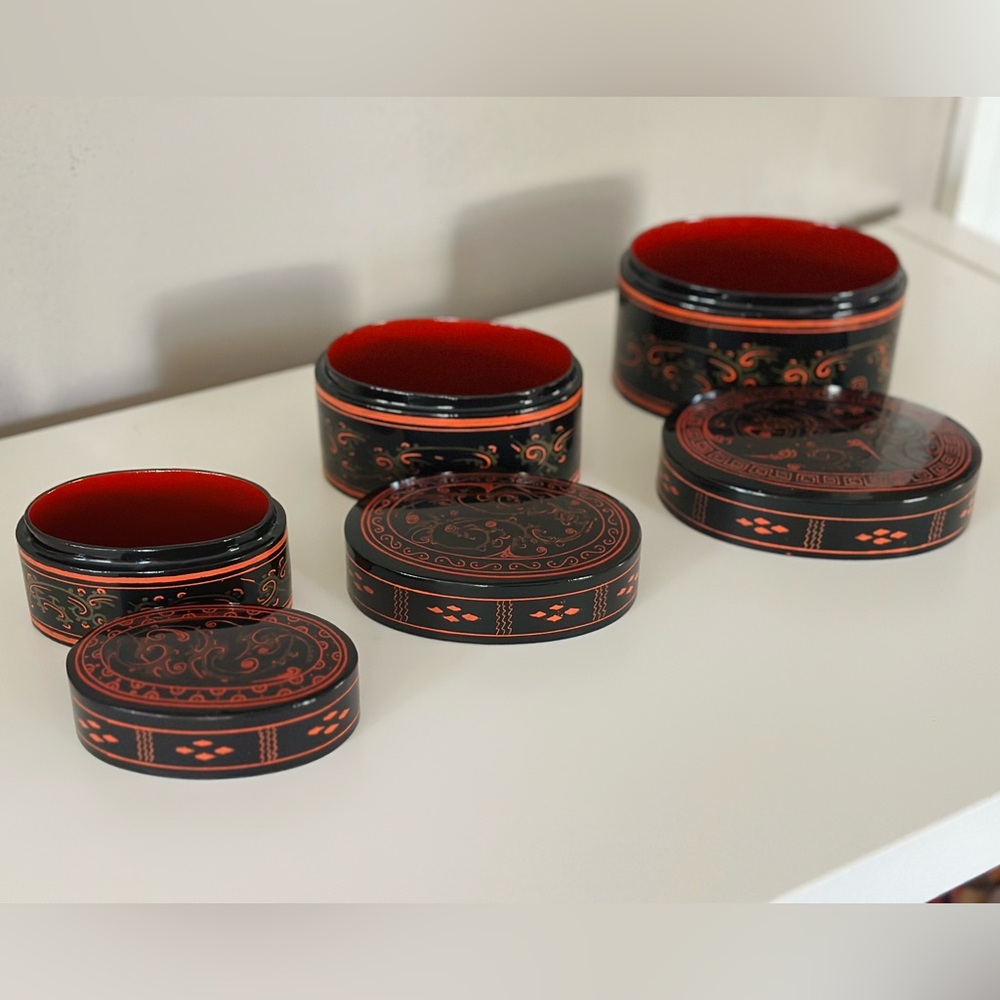 LAST CHANCE* DONATING Asian nesting trinket boxes
